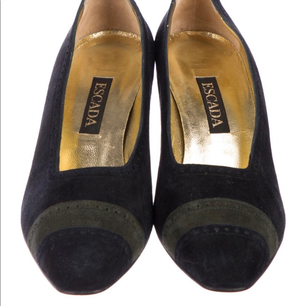 Escada Suede Women’s mid-heels shoes Size 7.5